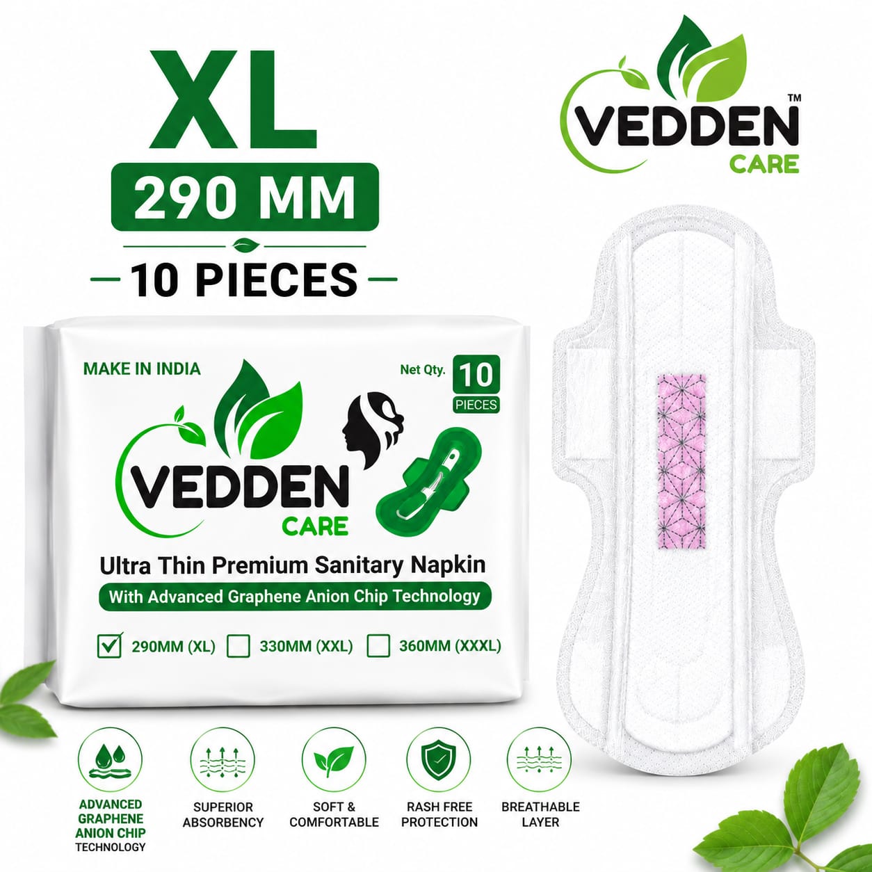 Vedden Care Premium Sanitary Pads - Slide 1
