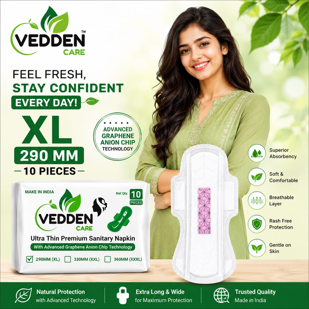Vedden Care Premium Sanitary Pads - Slide 4