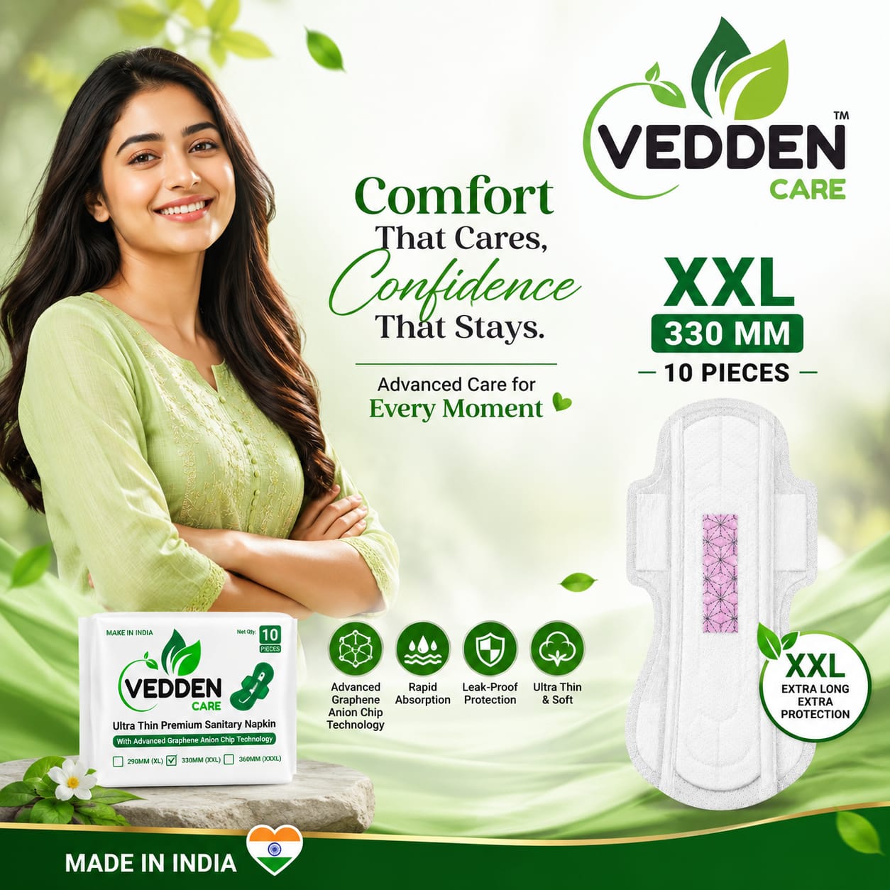 Vedden Care Premium Sanitary Pads - Slide 5